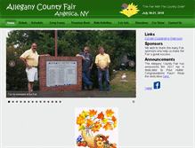 Tablet Screenshot of alleganycountyfair.org